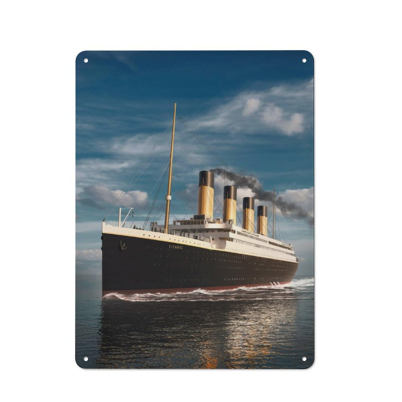 Junmoney Nothing Else But The Sea Vintage Tin Sign 40X30cm For Hobby Room Or Studio, A New Home Present For Creative Interior Collectors