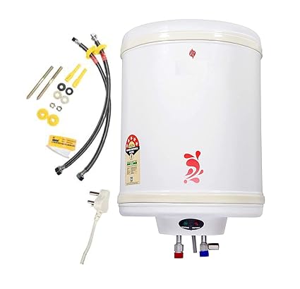 STAR SUNLITE 5 Star Rated 25 Litre Automatic Storage Electric Water Heater, 2kW Geyser (Ivory, 25L, Perfecto Metal Model)