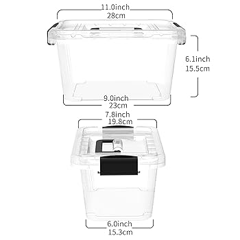 小物 NH SRL P-TOTES CONTAINER & W-TOP BOARD-S Amazon.com: Cetomo 6Lx20 Pack Storage Boxes, Storage Box