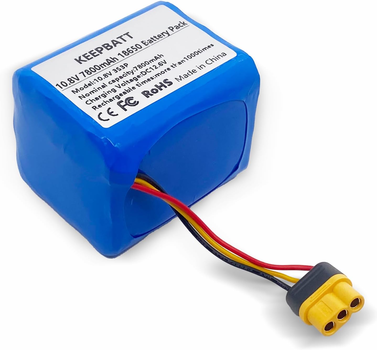 10.8V 7800mAh Replacement Battery Pack Suitable for Aiper Seagull Plus Pool Vacuum (12.6V Charging Voltage)