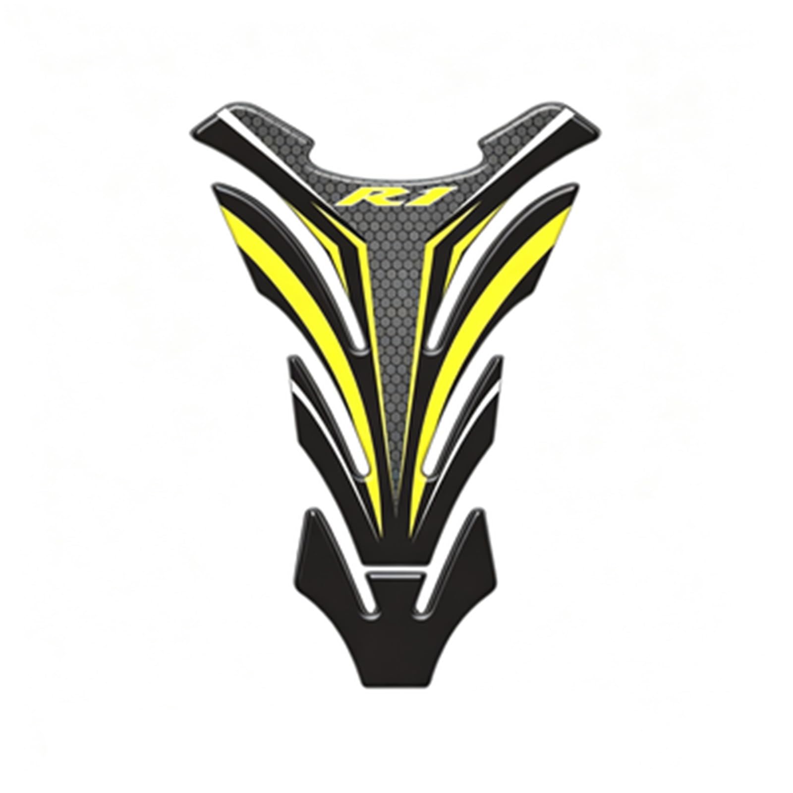Motorcycle Tank Pad Protector Stickers Case for Yamaha YZF-R1 R1 Tankpad Carbon Tank Graphic(Color1)