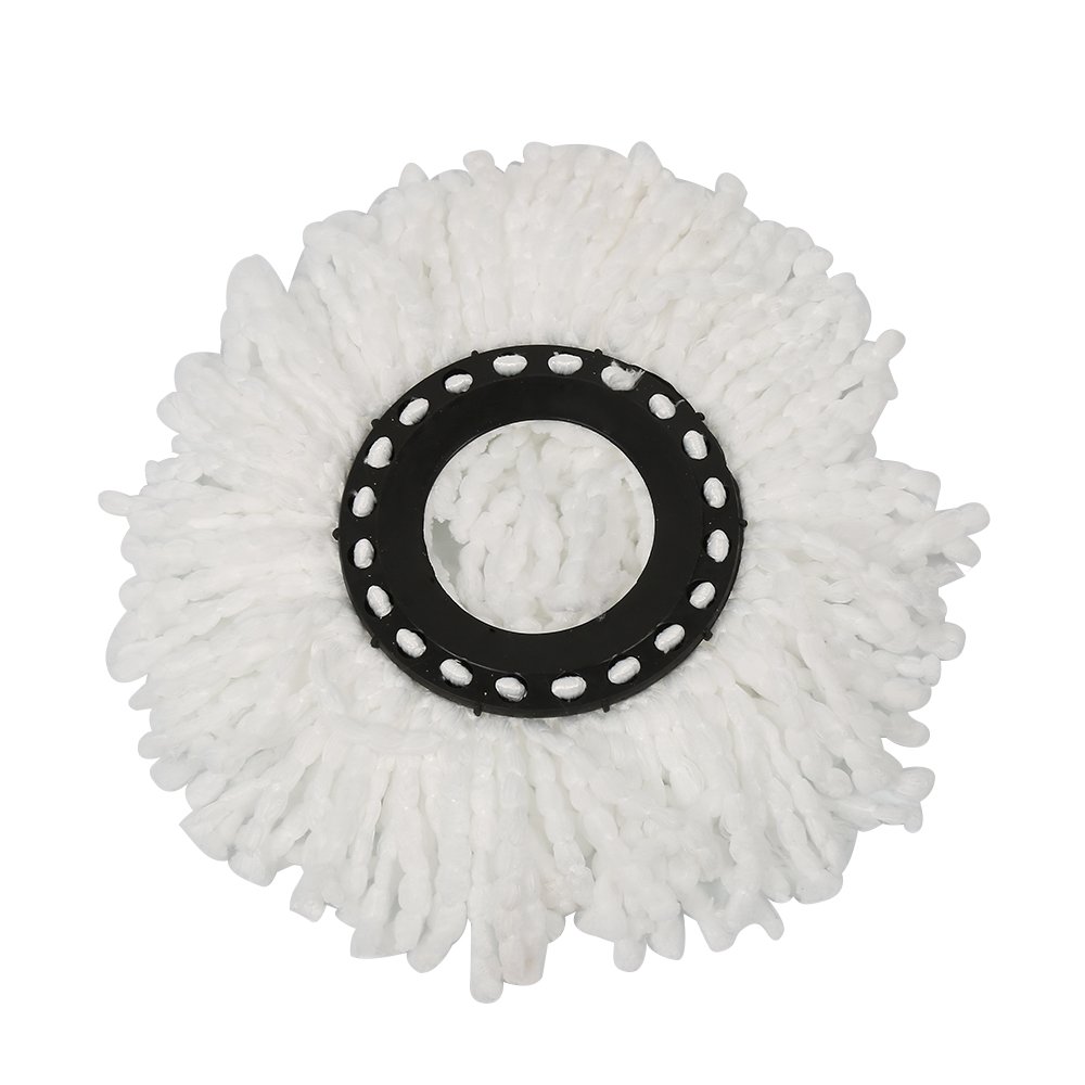 Secchio e scopa mocio, Mop Secchiello centrifuga, set di mop e secchio, include 1 secchio di disidratazione, 1 asta di mop, 2 teste in microfibra riutilizzabili (viola)