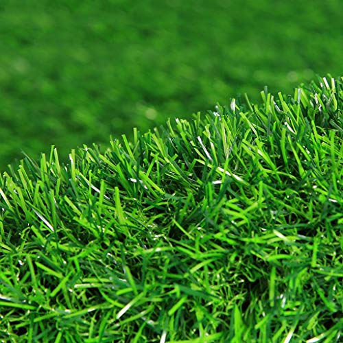 WJ Simulación Césped Césped Artificial Plástico Artificial Césped Falso Balcón Jardín de Infantes Techo Alfombra Verde Decoración (Multicolor, Alto Ornamental) (Color : T 2cm, Size : 2 * 5m)