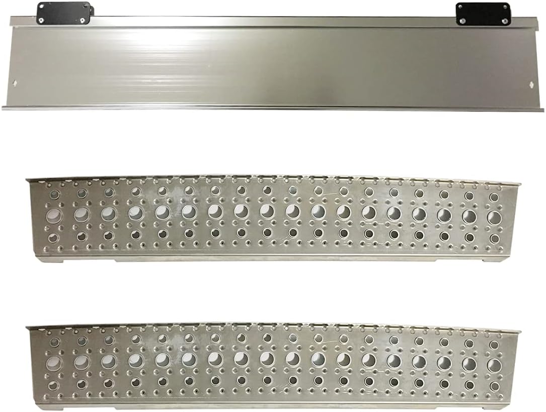 3 Piece Combo - Top and Bottom Side Step and Step Skirt for Front Fairing Panel Aluminum (Compatible with Freightliner Cascadia Truck 2008-2015)