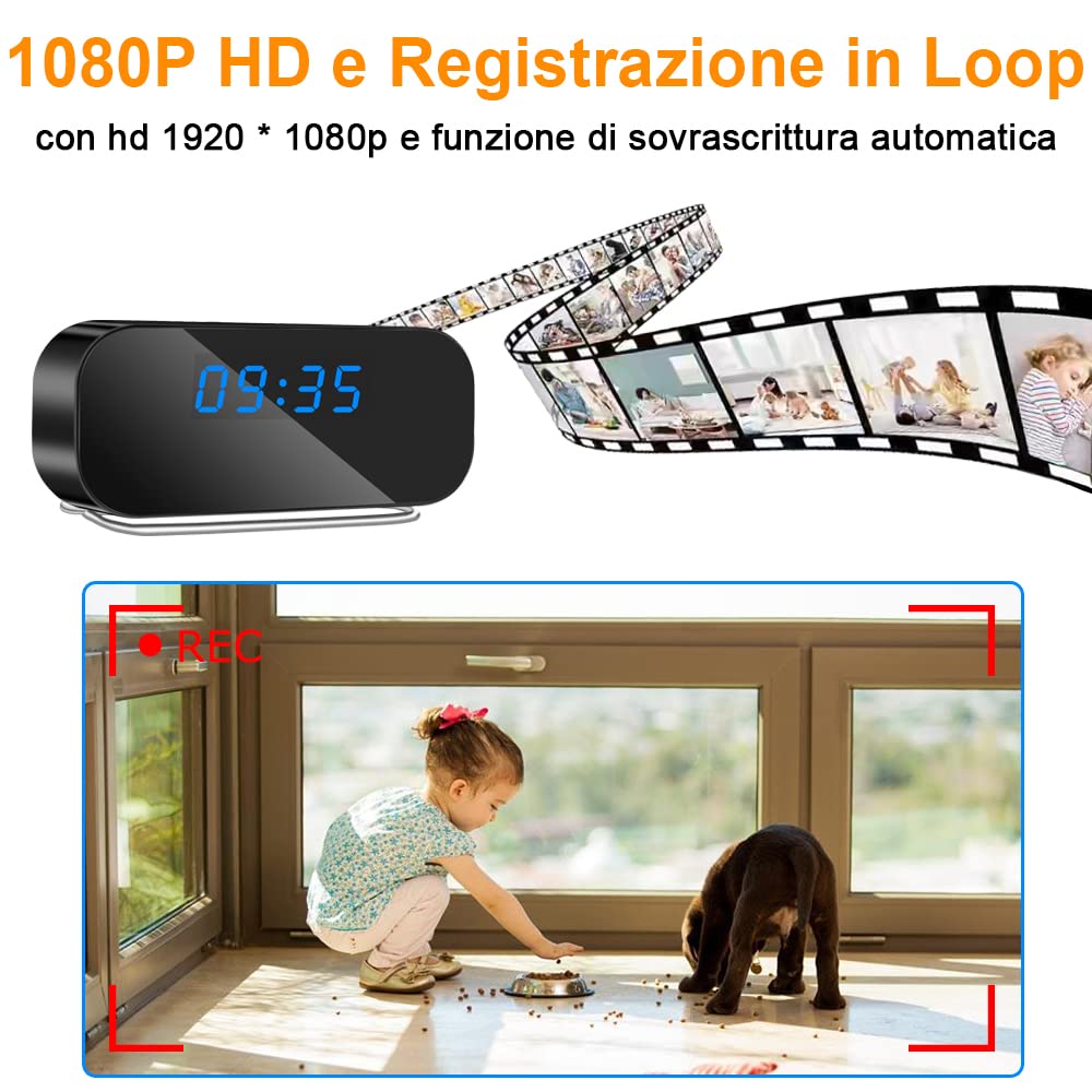 Tangmi Spy Camera 2.4G 5G WiFi 120° Wide Angle - Dettaglio