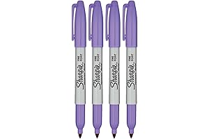 Sharpie Permanent Markers: Lilac Mist-eries in Purple Ink, Set of 4