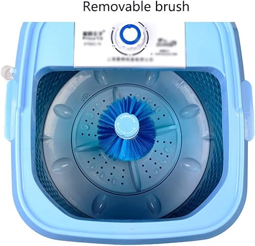 Miniatura 7 de Zzmop Lavadora de ropa portátil, mini lavadora de zapatos semiautomática inteligente, 3 modos, capacidad de lavado de 14.3 lbs, para camping,