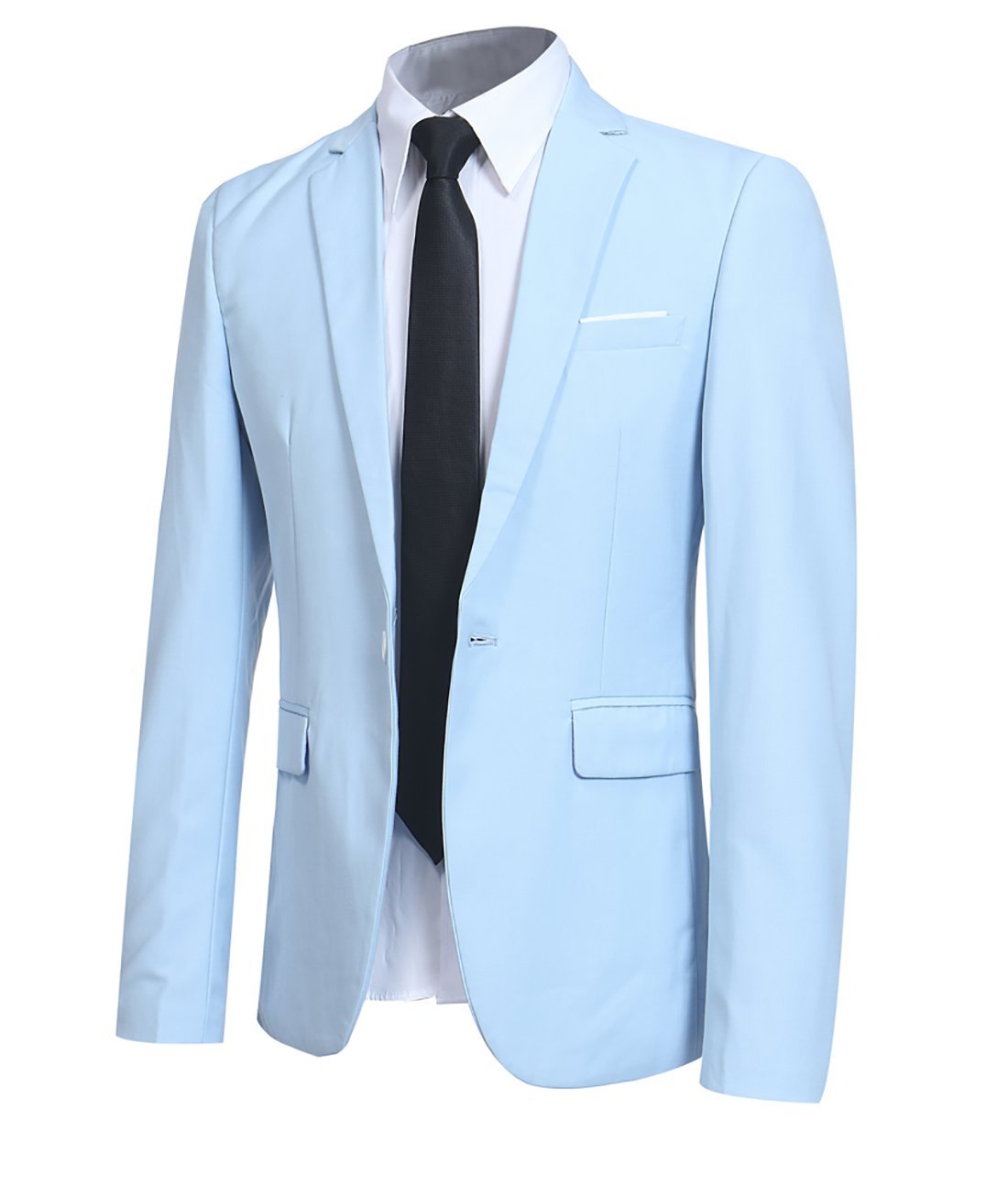 Allthemen Blazer da Uomo Slim Fit Formale Giacca da Abito One Button Monopetto Casual Tuxedo Suit Giacche Smart Blazer