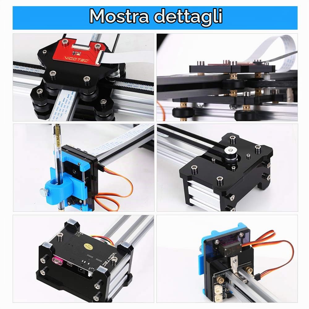 Desktop DIY Assembled XY Plotter Disegno con penna Robot Drawing Machine Painting Scrittura a mano Robot Kit 100-240V