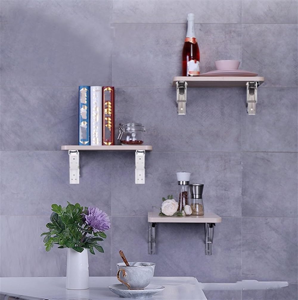 wsparcie regału 2 SZTUK Uchwyty 8-22 cal Dekoracyjny Półka na ścianie Uchwyt 304 Stainless Steel Triangular Support Składany regał ścienny(16inch)
