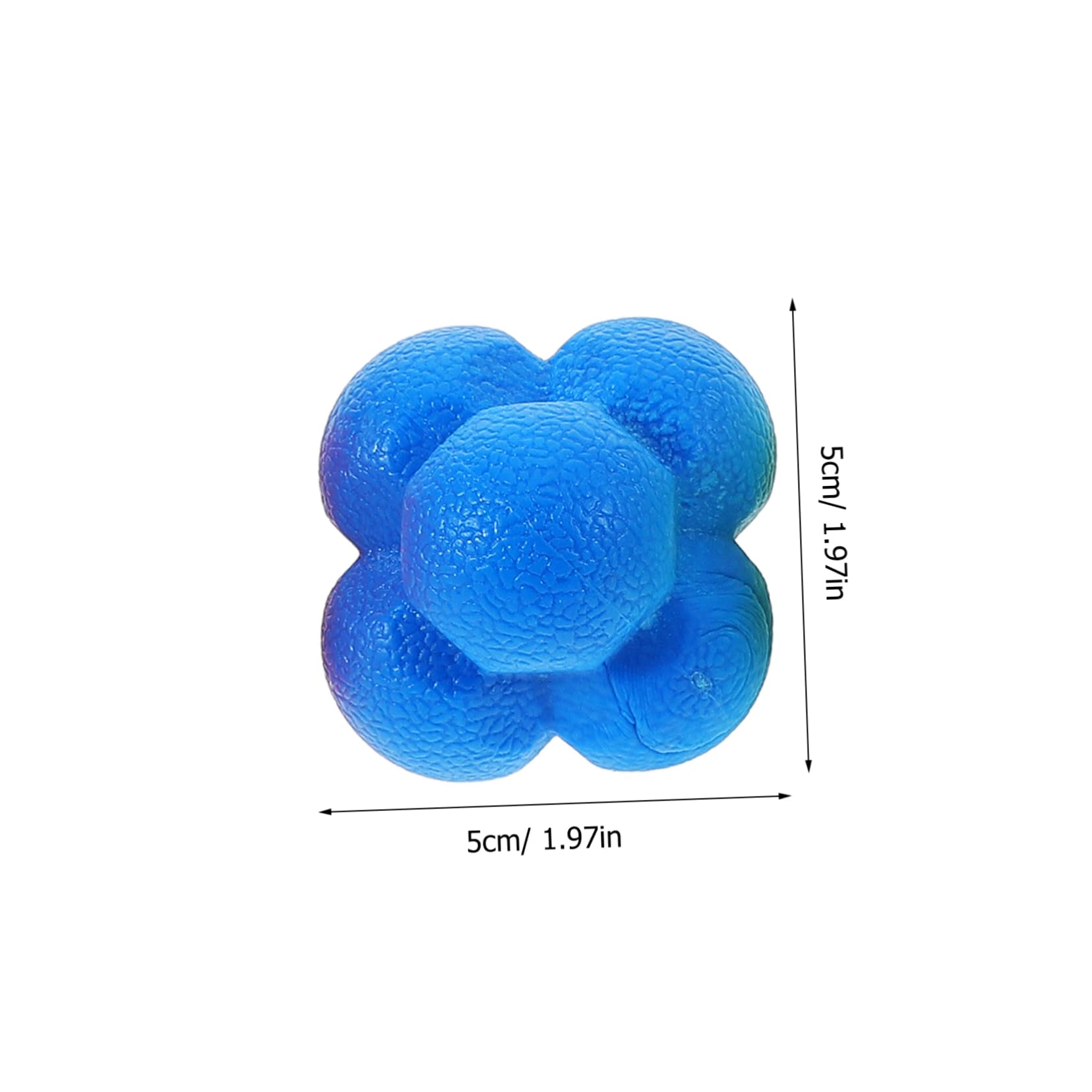 KICHOUSE 4pcs Hexagonal Reaction Ball TPE Reflex Trainer for Speed and Agility Training Engaging Colors for Indoor and Outdoor Use for Athletes
