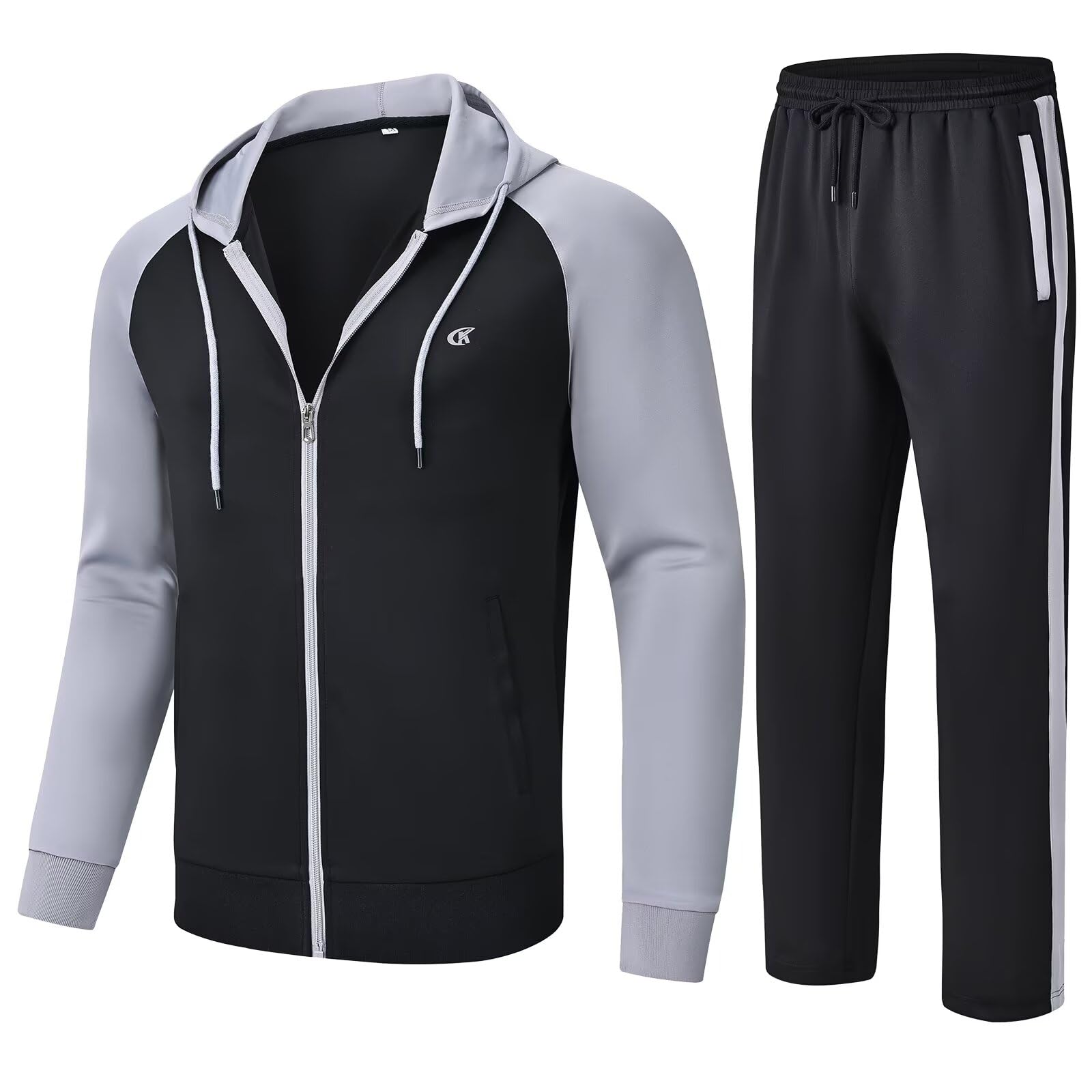 Men's Tracksuits 2 Piece Outfits Full Zip Sports Sweatsuit Jogging Suits-image-25