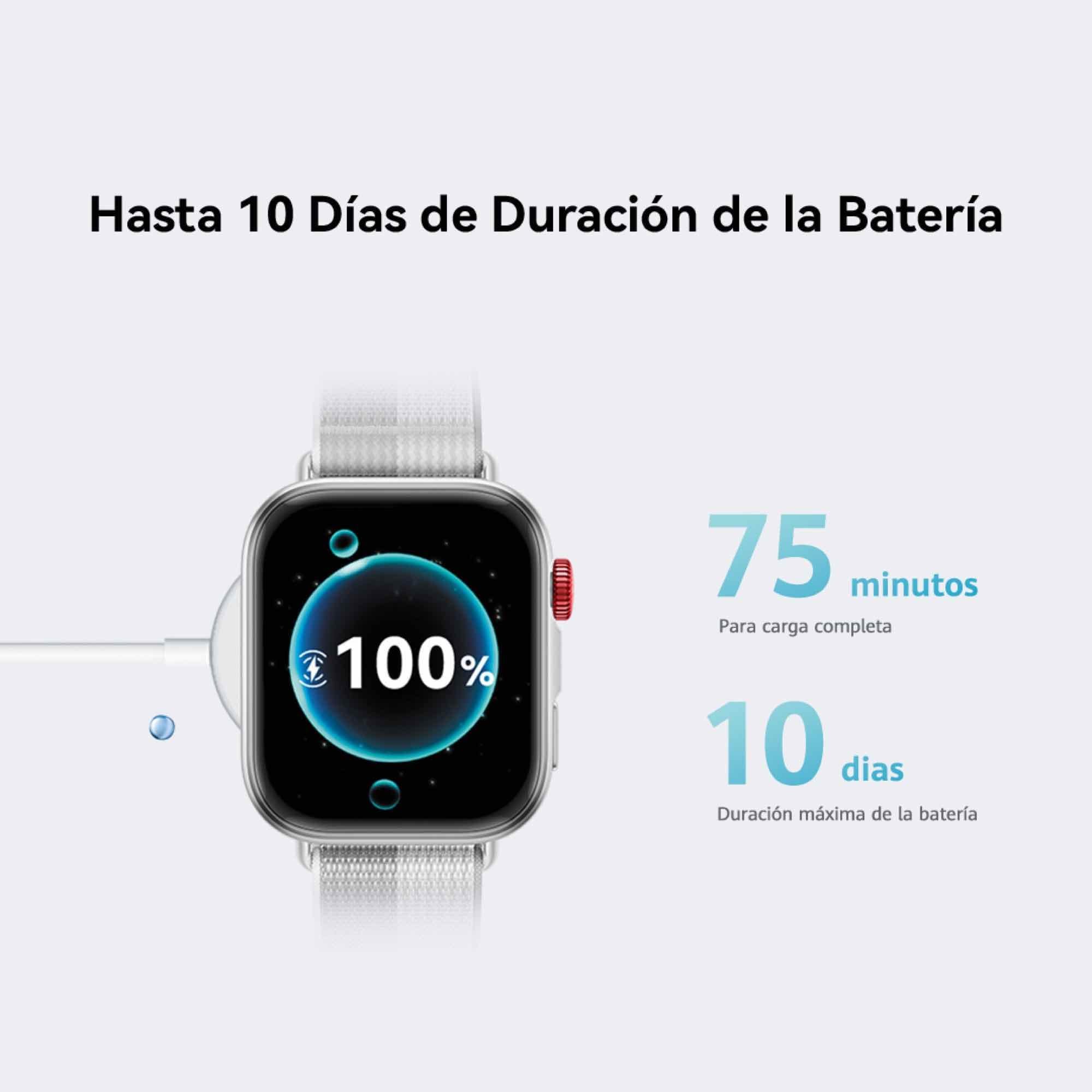 HUAWEI Watch FIT 4 Smartwatch, Brillo Máximo de 2.000 Nits, Barómetro, Dual–Band GPS, Carga Inalámbrica, Ultrafino, Monitor de Actividad Física, Morado