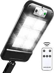 luminaria solar refletor poste 200w potente Kit completo IP65 preta