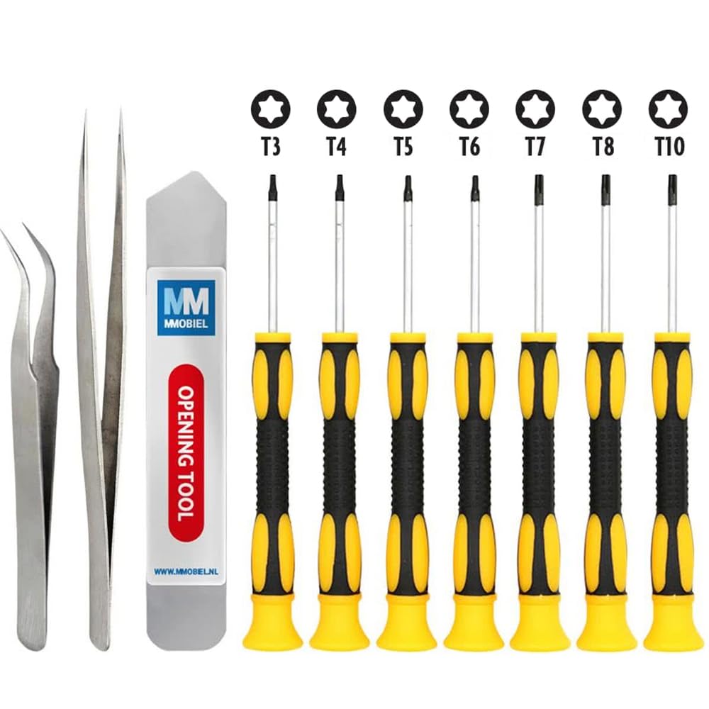 Mmobiel Repair Tool Kit Compatible With Iphone, Ipad, Samsung, Tablet, Laptop, Nintendo, And More - Electronics Repair Toolkit 10 Pcs - Precision Screwdriver Set Incl. Opening Tool And Tweezers