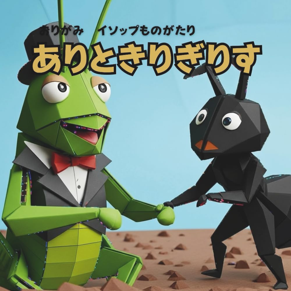 ありときりぎりす: おりがみ　イソップものがたり