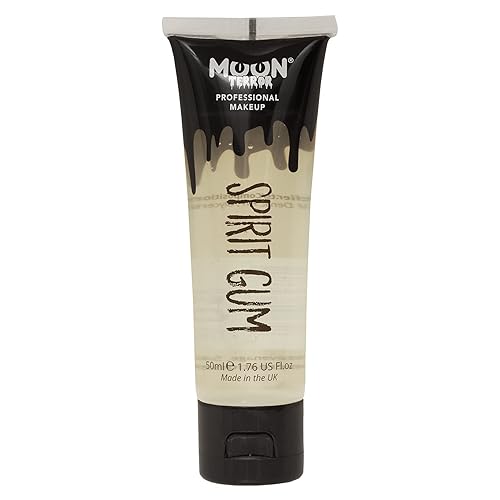 Moon Terror - Pro FX Spirit Gum - 1.69 fl oz - Maquillaje SFX para Halloween, pegamento adhesivo para prótesis, pegamento corporal para prótesis,