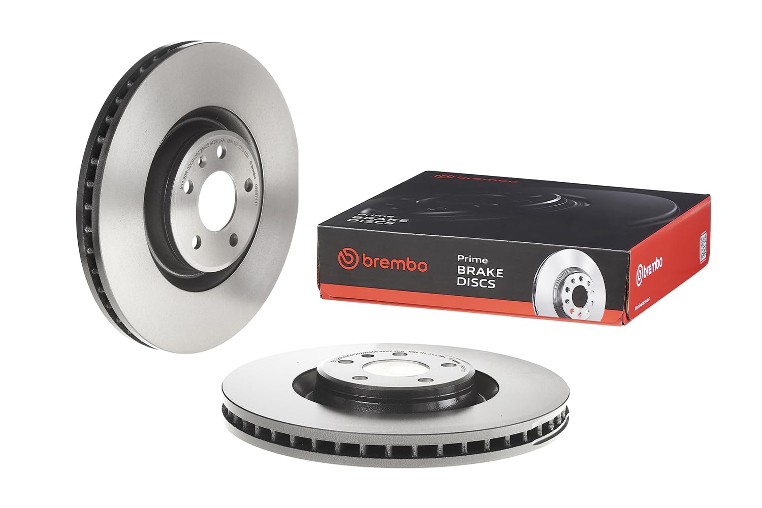 2x Brake Discs Front Vented Fits Audi A6 A6 Allroad A7 A8 BREMBO 09.B971.11