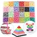 Funcool Beads Toy Fusible Beads Refill, 24 Colors Water Spray Beads Set Compatible with Beados Art Crafts Toys for Kids Over 3000 Classic and Jewel Beads