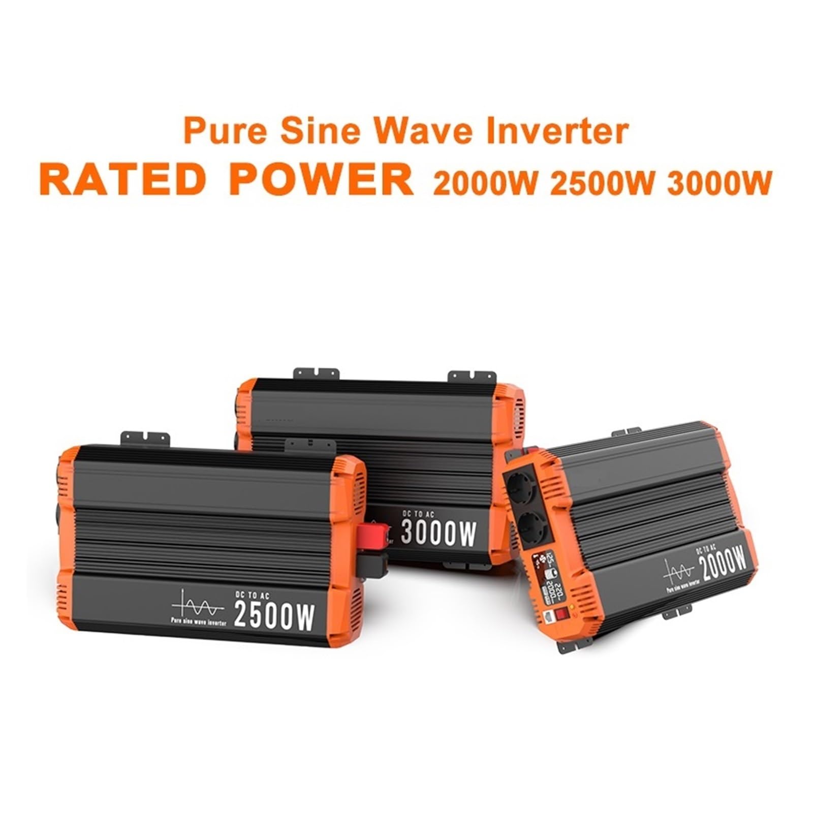 Inversor 12v 230v Seno Puro 3kw 2500w 2000w 1800w 1500w 1200w con Convertidor De Voltaje LCD(PSC-1200W,12V)