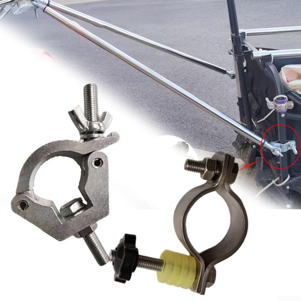 Adattatore per gancio di traino per bicicletta, interamente in metallo, connettore per rimorchio da carico con morsetto da 45 mm per carrello, rimorchi per animali domestici e bambini, kit di