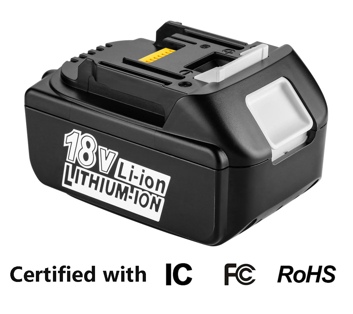Batería de Repuesto BL1850B para Makita 18 V LXT con indicador de Potencia BL1860B BL1850B BL1850B BL1850B BL1840B BL1840B BL1840 BL1830 BL1815B BL1815 (2 Unidades)