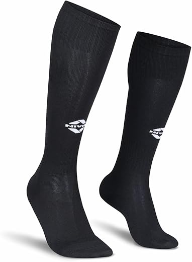 Nivia Plain Encounter Football Stockings for Men & Women, Knee Length Stockings, Football Socks, Soccer Socks,