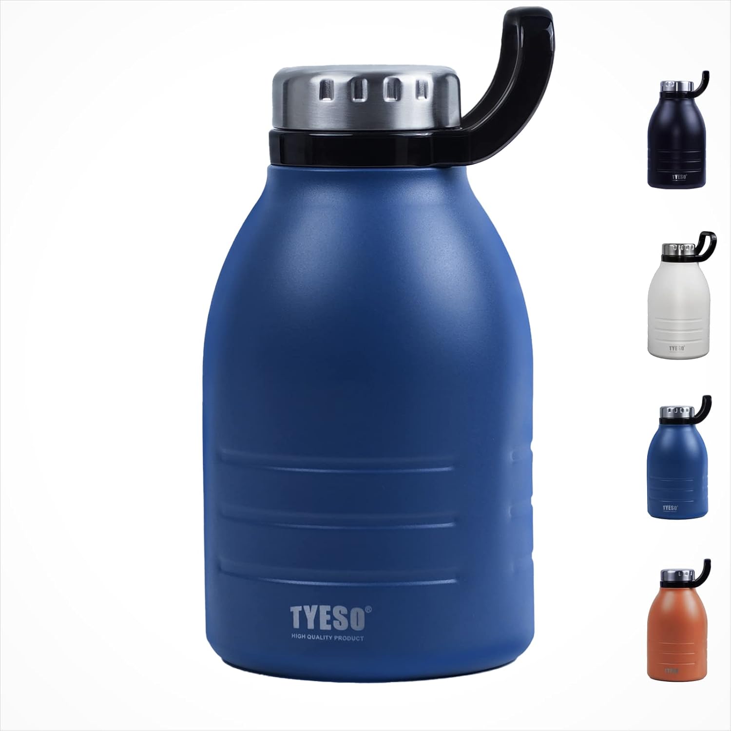 DXOBAY 50 oz Large Insulated Water Bottle with Straw for