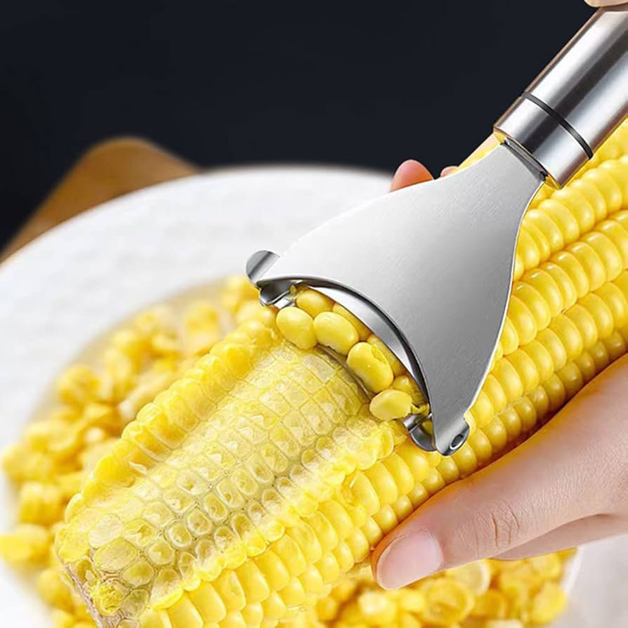 CORN COB PEELER Stainless Steel Thresher Stripper Kitchen Remover Tool