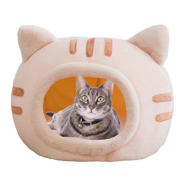 Foto 6 de 8 de Stronrive Cama para Gatos, para Gatos, Gato, Felpa Esponjosa, Cueva Extraíble Súper con Colgante Felpa