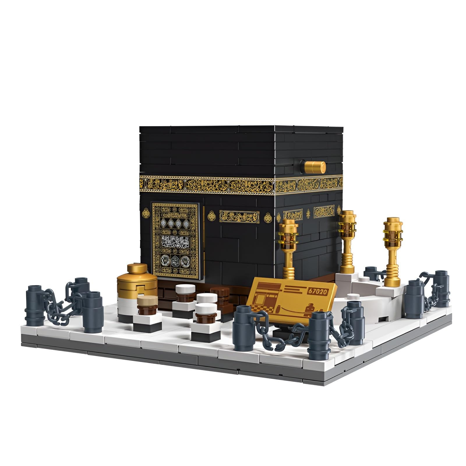Mosque Kaaba of Mecca Building Blocks Set, Islamic Architecture Model Toy