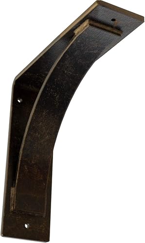 Vista 200 de Soporte de acero Morris de 3 pulgadas de ancho x 10 pulgadas de profundidad x 10 pulgadas de alto, con recubrimiento en polvo negro Negro