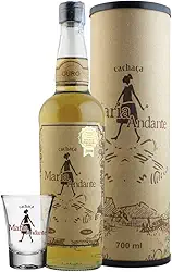 Cachaça Maria Andante Eva Ouro C/Box 700ml e Copo