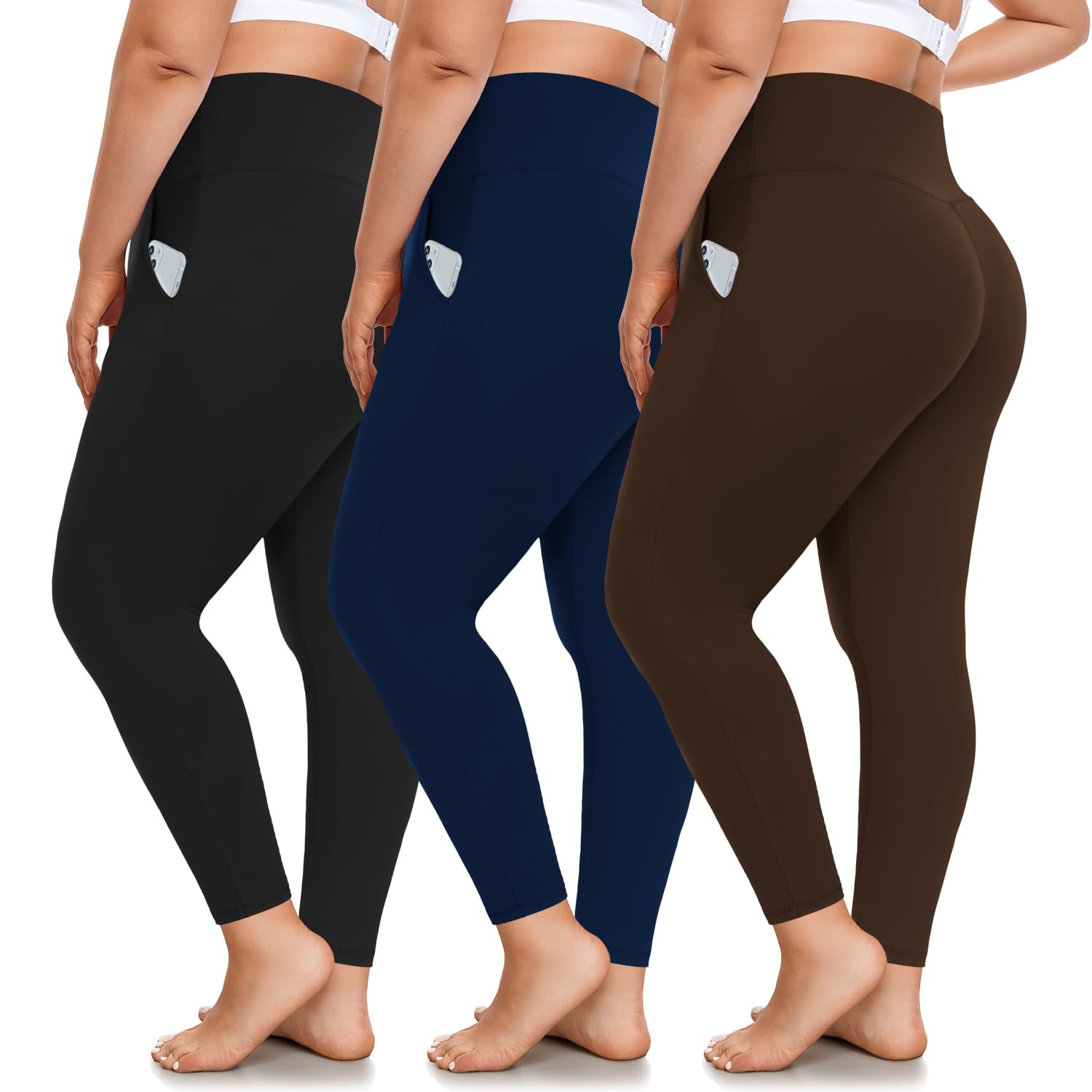 3 Pack Plus Size Leggings
