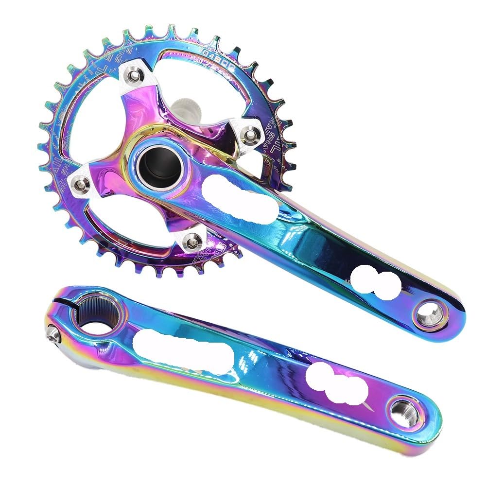Kettingbladen voor fietsen mountainbike MTB smal breed tandwiel 130BCD38T-60T kettingbladen voor fietsen (kleur: 60T rood en schroef