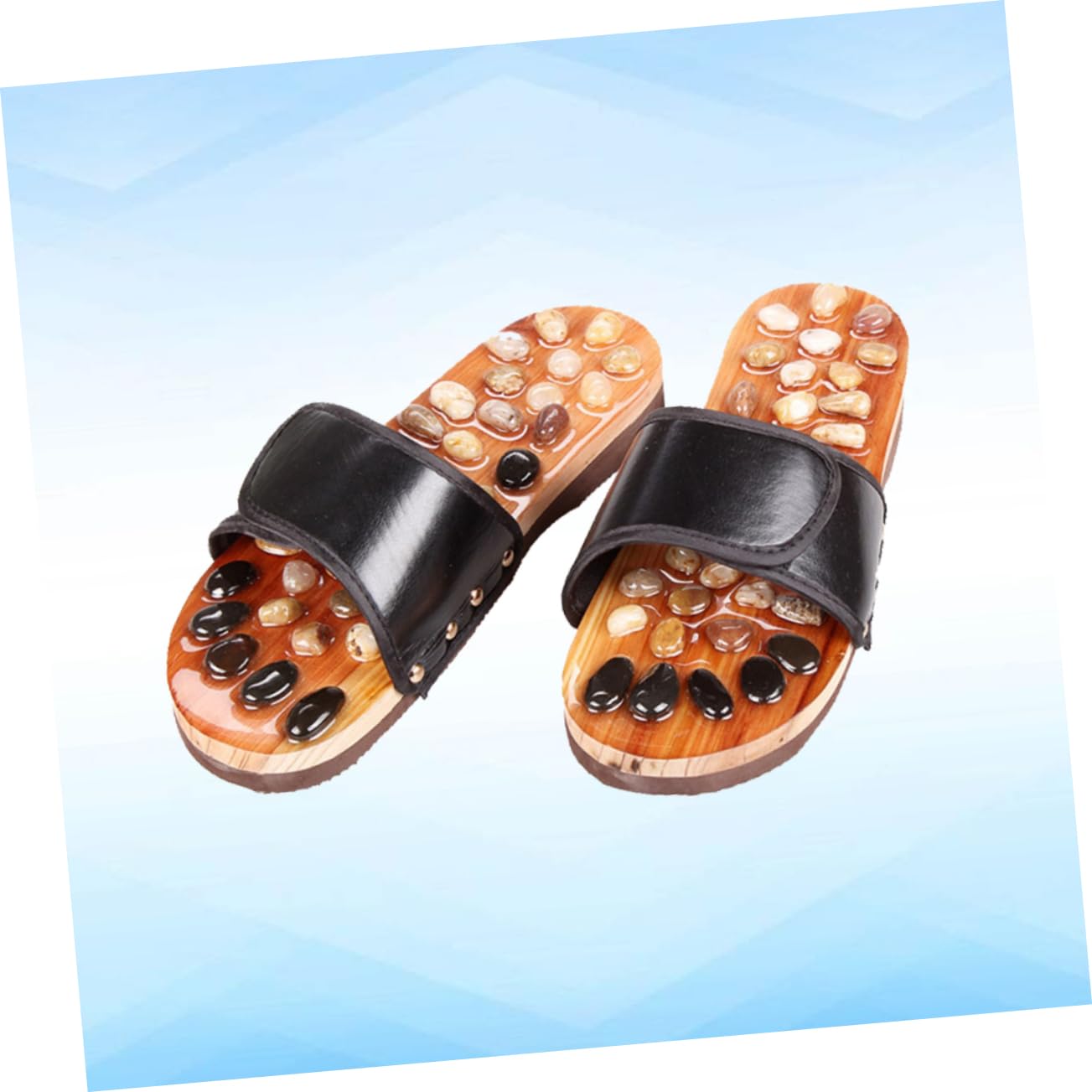 Akupunktur Schuhe mit Rutschfester Sohle Fußmassage Slipper aus Gewebe und Eva zur Entspannung und Besseren Durchblutung in Größe 39 Unisex für Damen und Herren