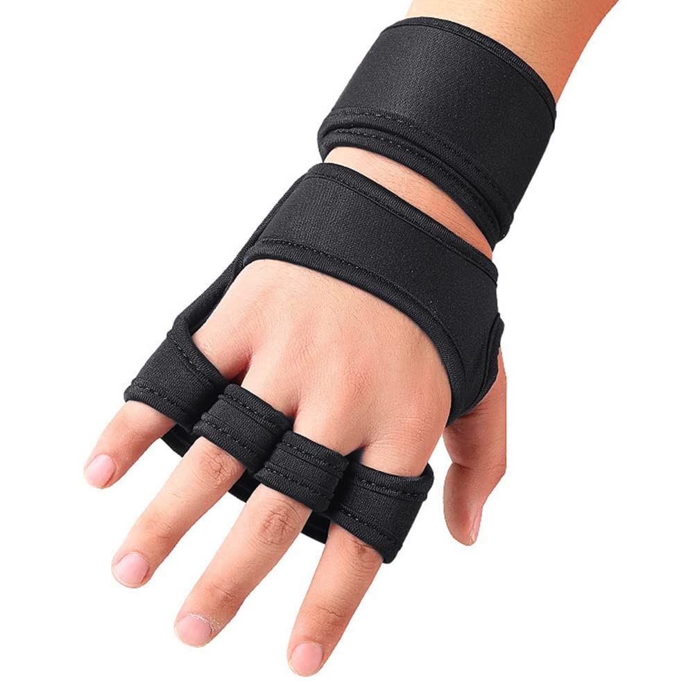 GUGUMO Grip Gants D'entraînement, Gants De Gym Pour Haltérophilie, Kettlebell, Tractions, Rangée, Cross Training En Silicone Antidérapant, Quatre