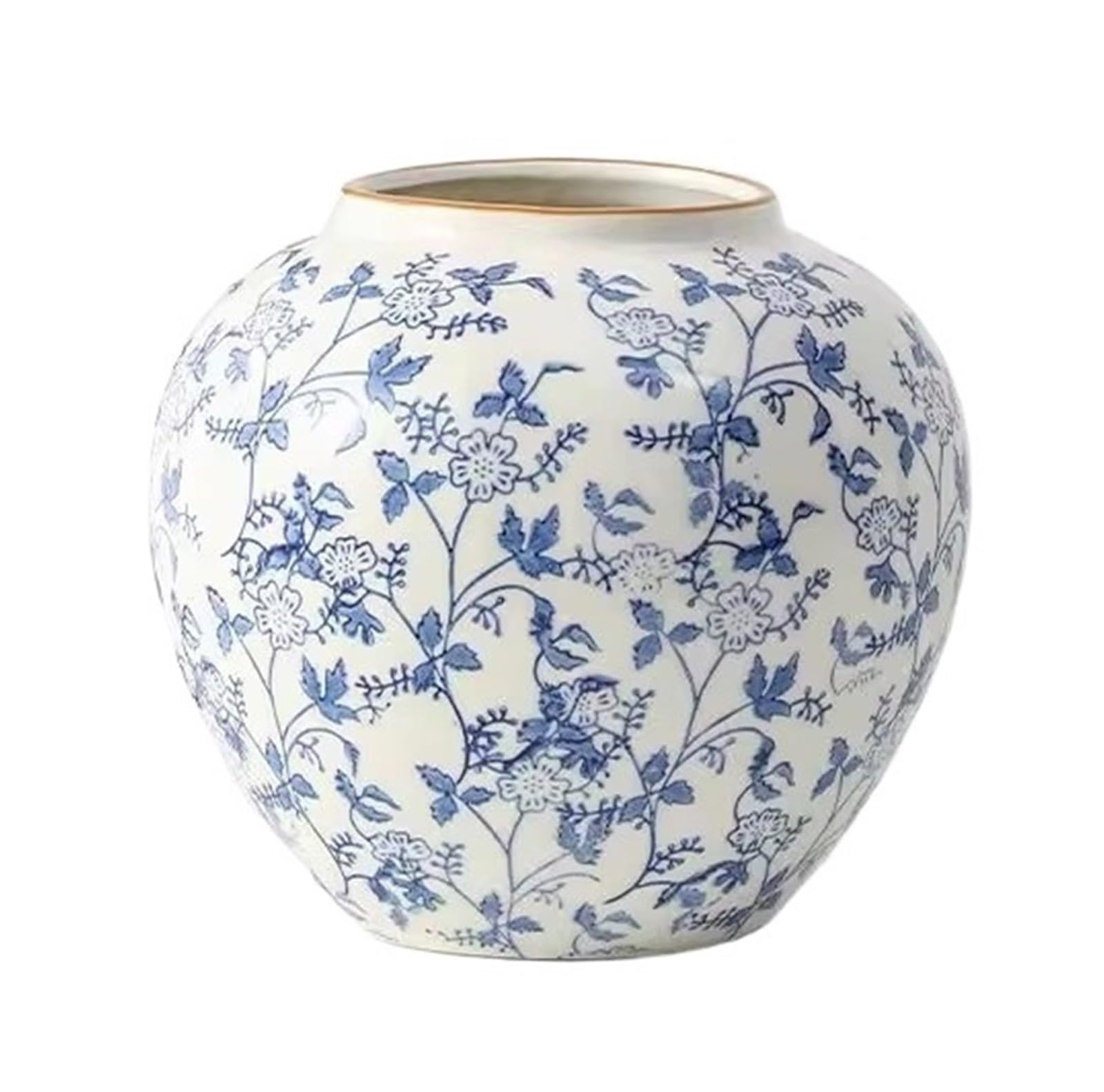 GEK208130 Vases for Flowers Chinese Blue and White Porcelain Retro Entrance Ceramic Vase Home Living Room Flower Arrangement Decoration Ornaments Home Decorative Vase