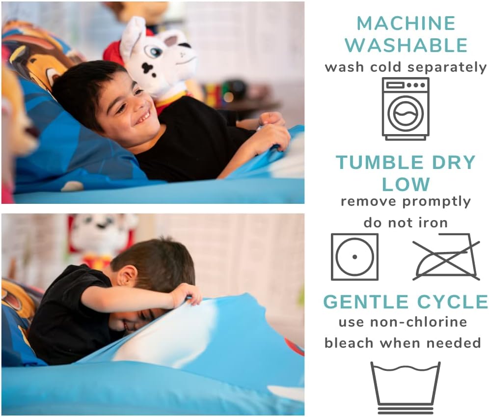 Paw Patrol Kids Bedding Super Soft Compression Snuggle (TM) Sheets, Twin, (Official Nickelodeon Product) By Franco