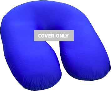 Yogibo Zoola Outdoor Support Pillow Replacement Cover, Water Resistant, Removable, Washable, Royal