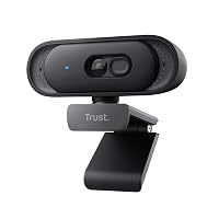 Trust Ovala 2K QHD Webcam PC con Microfono y Filtro Privacy, 75°Angolo di Visione