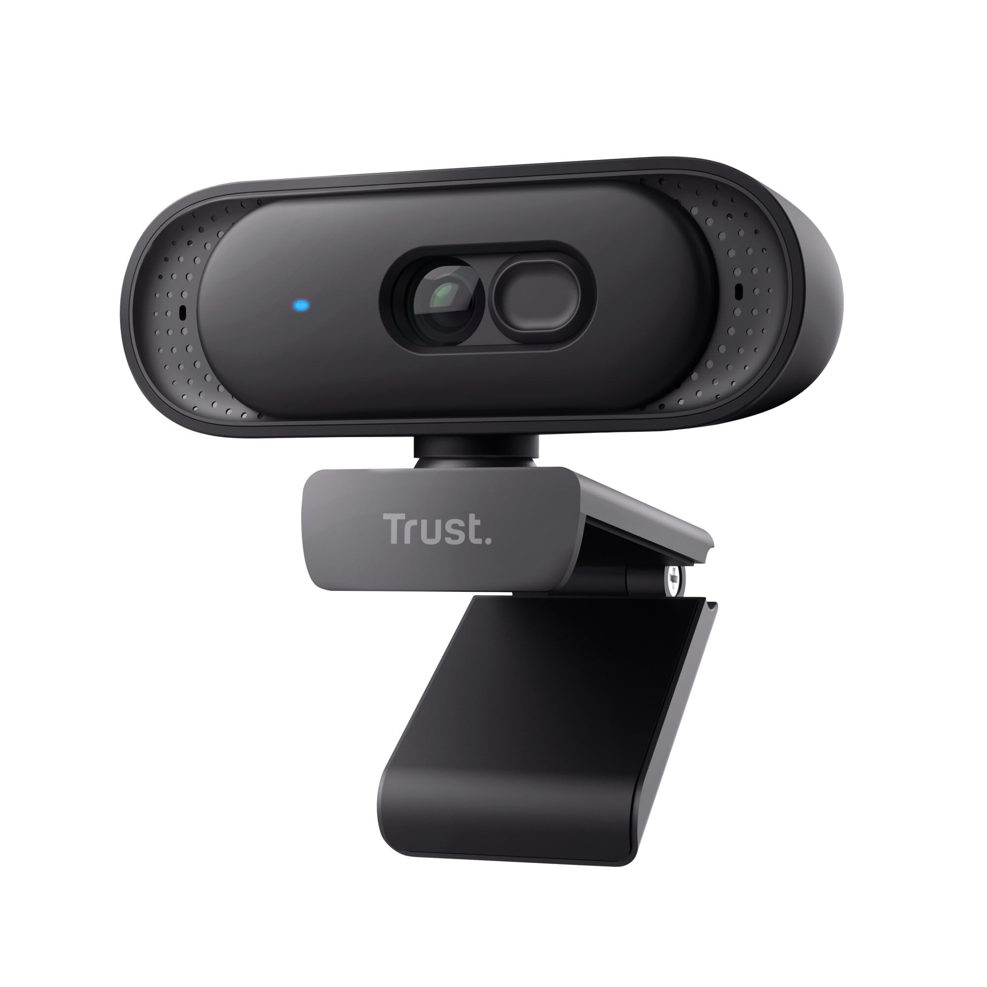 Trust Ovala 2K QHD Webcam PC con Microfono y Filtro Privacy, 75°Angolo di Visione, USB-C/USB-A, Fuoco Fisso 30 FPS, Riduzione del Rumore, Videocamera per PC Mac Windows Desktop Skype Zoom Teams, Nero