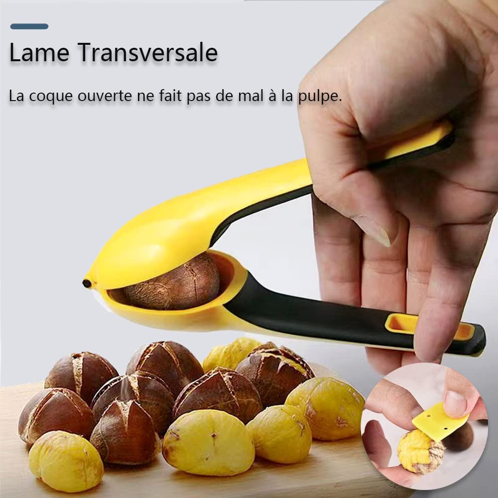 Pince Châtaigne Noire,Coupe Chataigne,Ouvre Chataigne,Pince à Châtaignes,Châtaigne Clip,Clip Noix,pour Châtaignes, Noisettes, Noyer Et D'autres. | Leroy Merlin