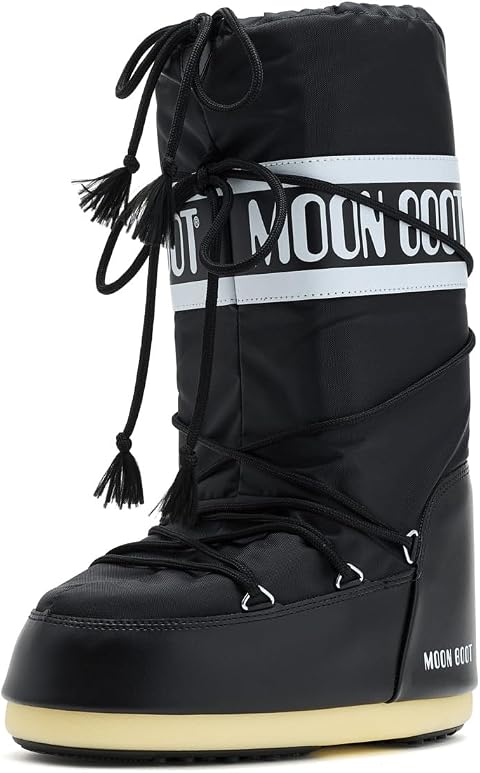 Ботинки MOON BOOT Icon Nylon, цвет: Чёрный