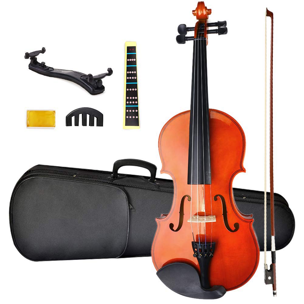 Buy NANYI Size 1/4 beginner first violin Set, Natural Solid Wood