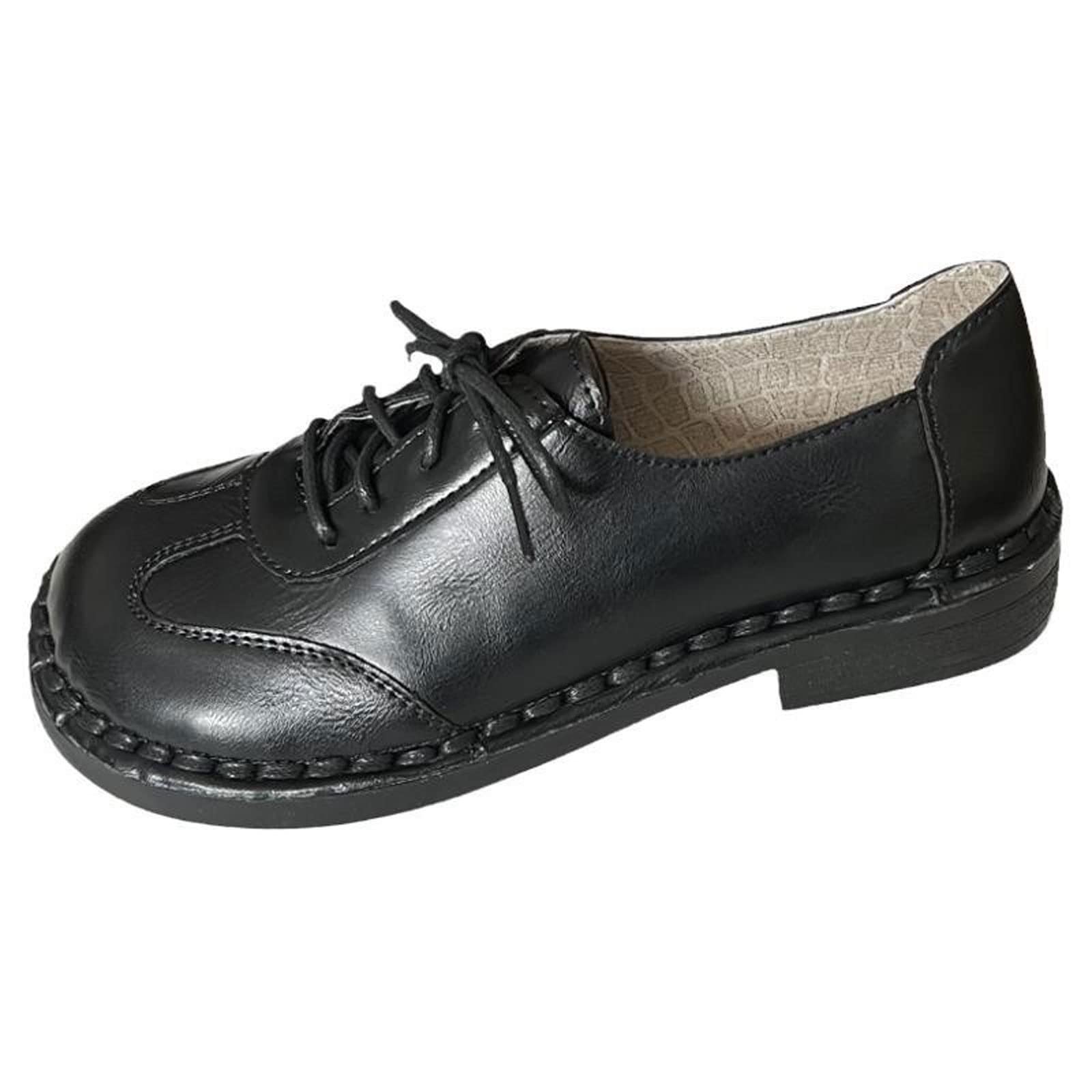 oakchanjx Oxford Shoes for Women Brand Classic Man Dress Shoes Genuine  Leather Black Wedding Shoes Male Oxford Formal Shoes (Color Black, Shoe  Size