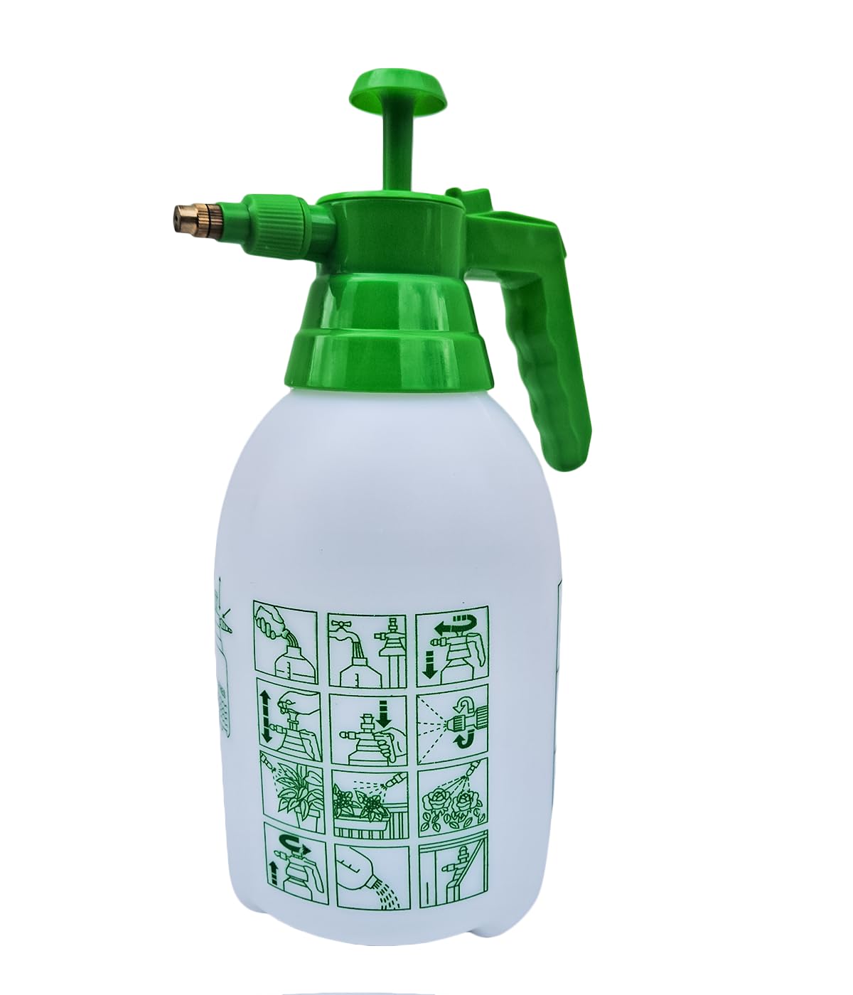 Double Eagle 2L Manual Garden Sprayer Bottle for Agriculture, Home Gardening, Car Care, Multipurpose Plant Watering | High Pressure Spraying Pump, Adjustable Nozzle Spray Can (2L White)-picture-19