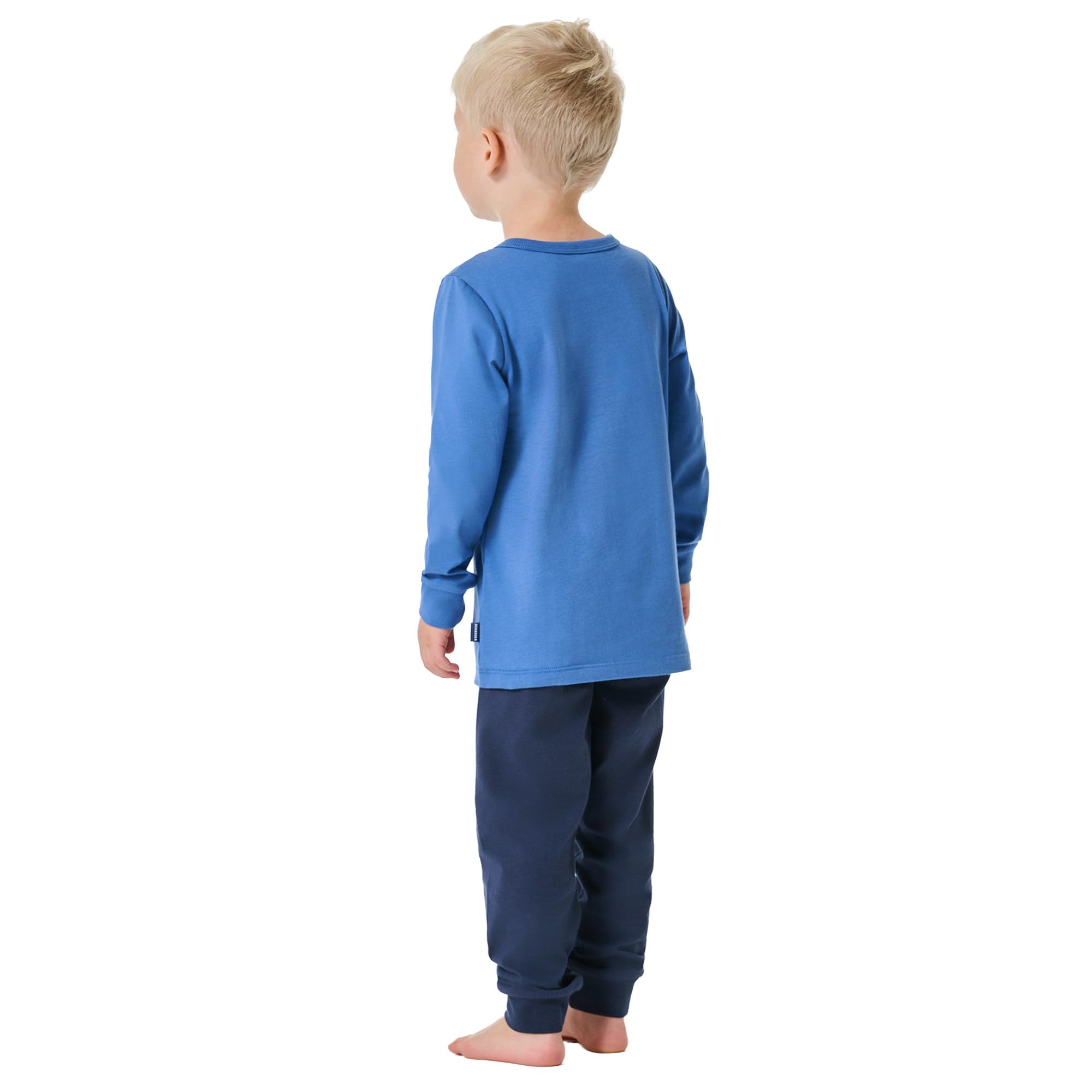 Schiesser Pidżama — zestaw Chłopcy Schiesser Jungen Schlafanzug Set Pyjama Lang - 100% Organic Bio Baumwolle - Größe 92 Bis 140