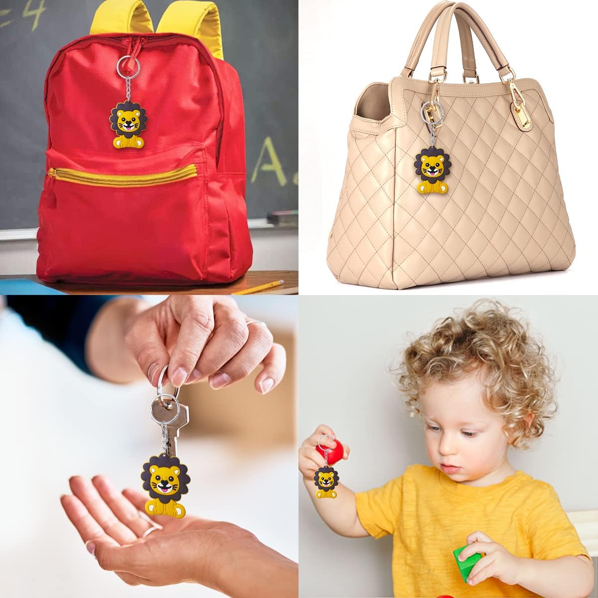 30 Portachiavi Animali In Silicone - Per Bambini, Con Sacchetto Regalo - Foto 8