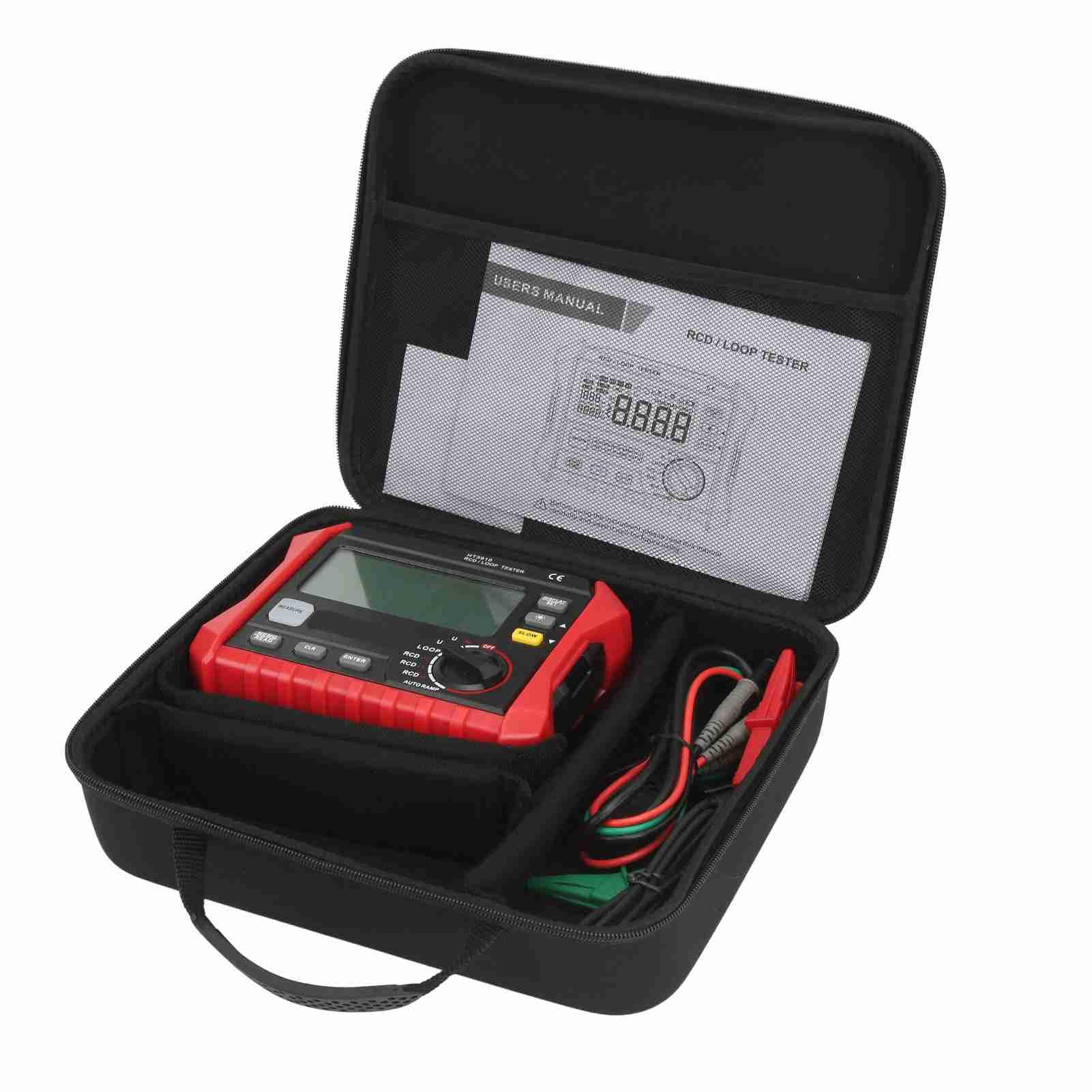 Eujgoov Digitales Isolationsprüfgerät RCD Tester Automatisches Schleifenimpedanzmessgerät für Elektroinstallationen